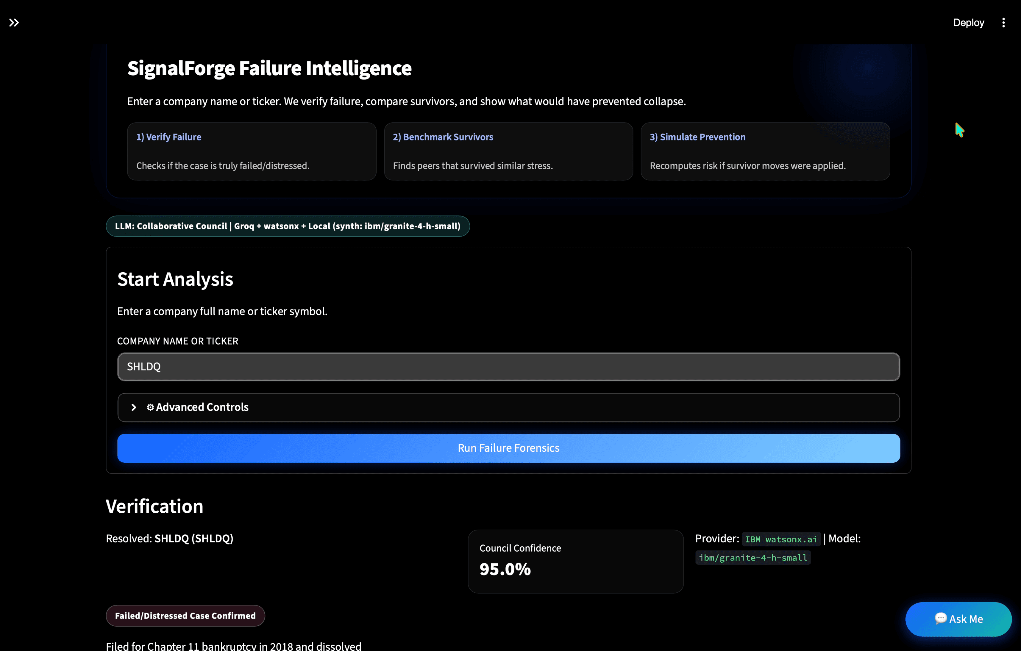 SignalForge: Failure Intelligence Studio