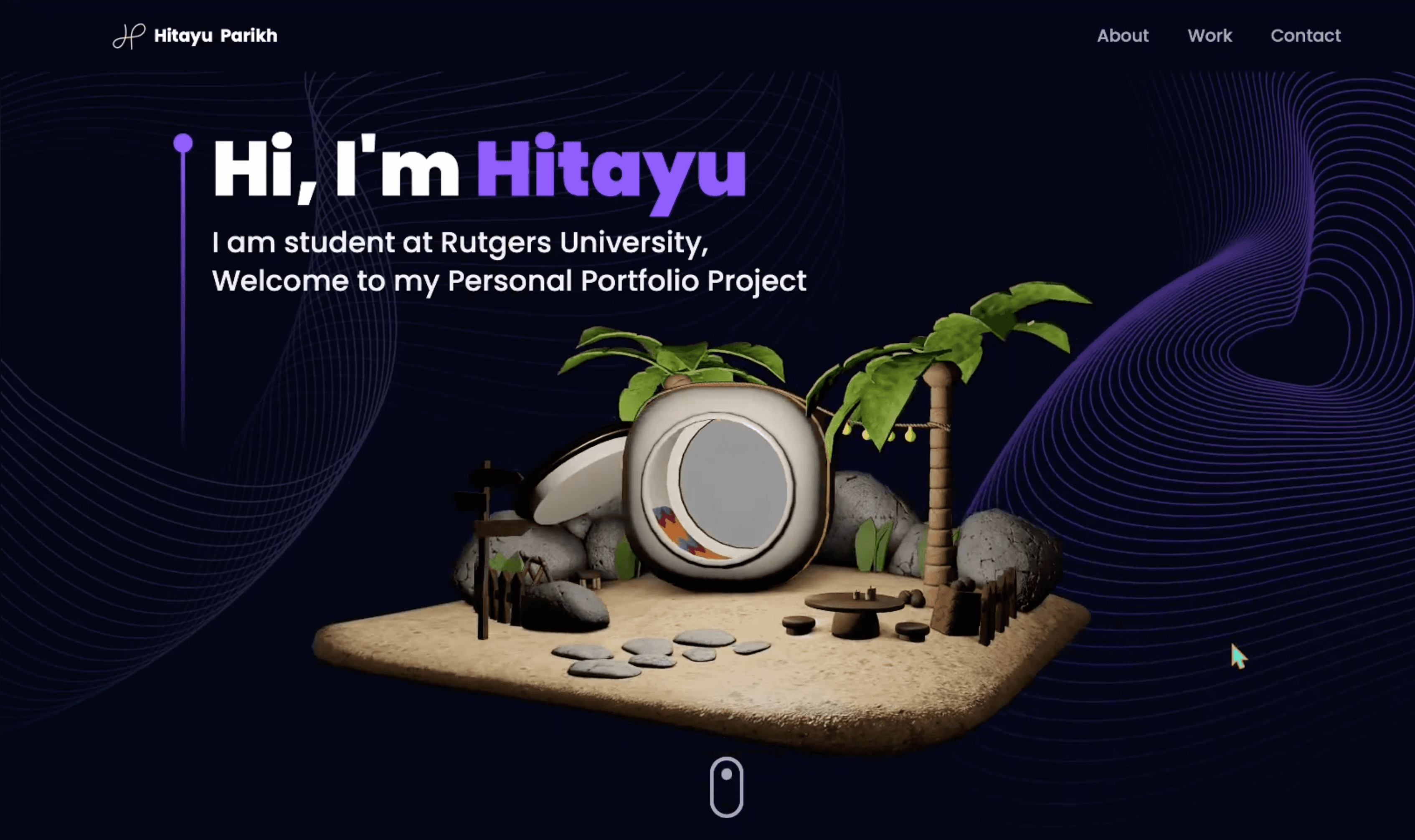 3D-Interactive Personal Portfolio Website